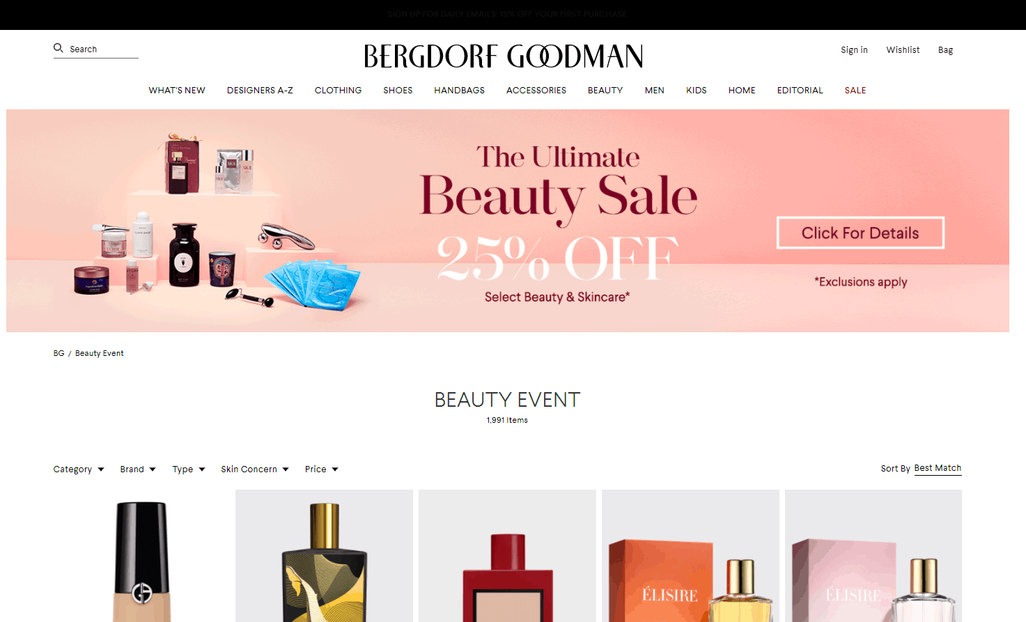 Bergdorf Goodman折扣代碼2024|BG精選美妝75折促銷再來美妝可曡加滿贈禮包